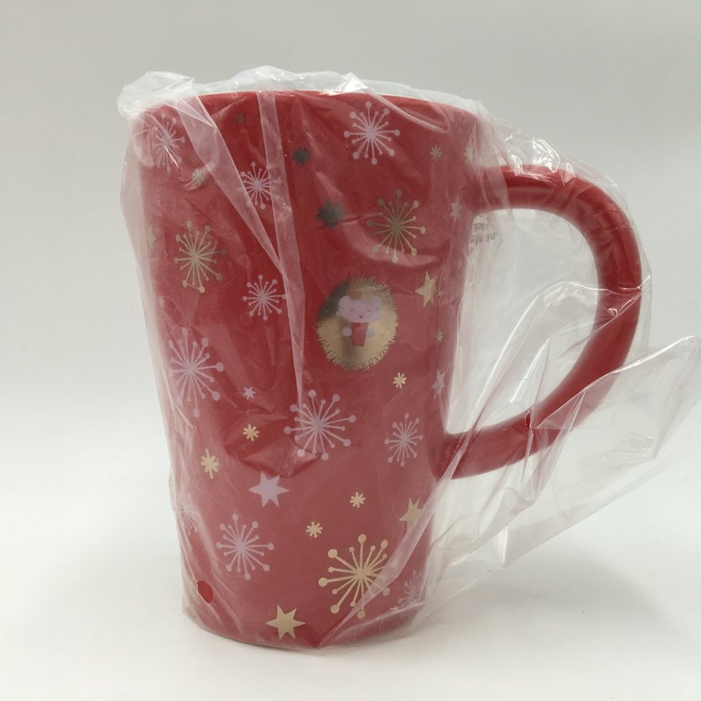 Davids Tea Perfect Mug with Infuser and Lid / Retired Cranberry Hedgehog Holiday - Picture 2 of 12